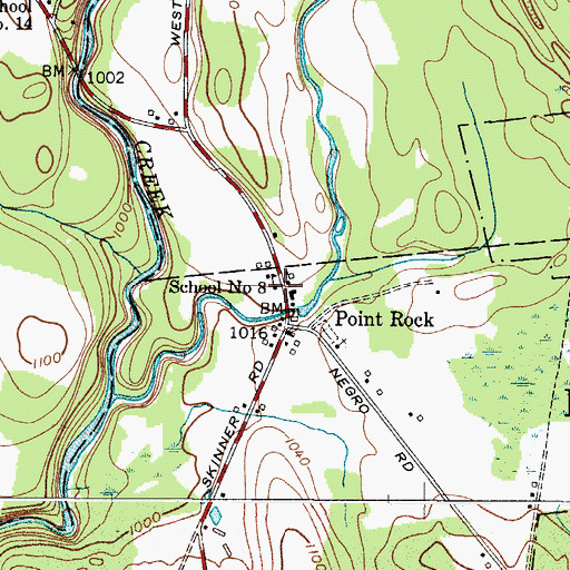 Topographic Map of School Number 8 (historical), NY