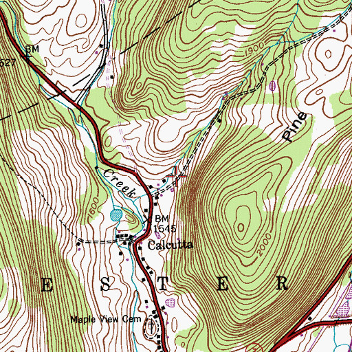 Topographic Map of School Number 9 (historical), NY