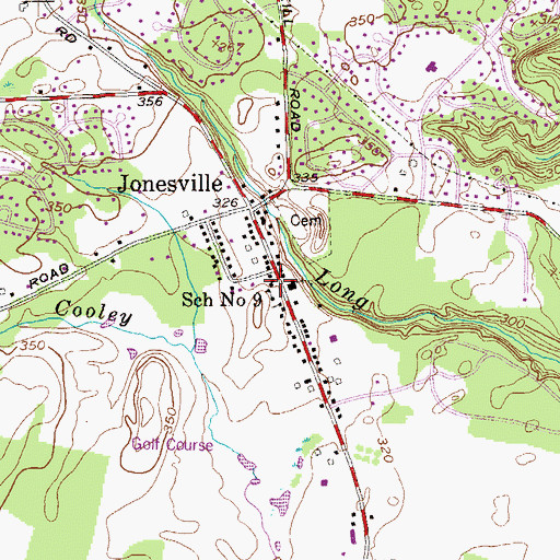 Topographic Map of School Number 9 (historical), NY