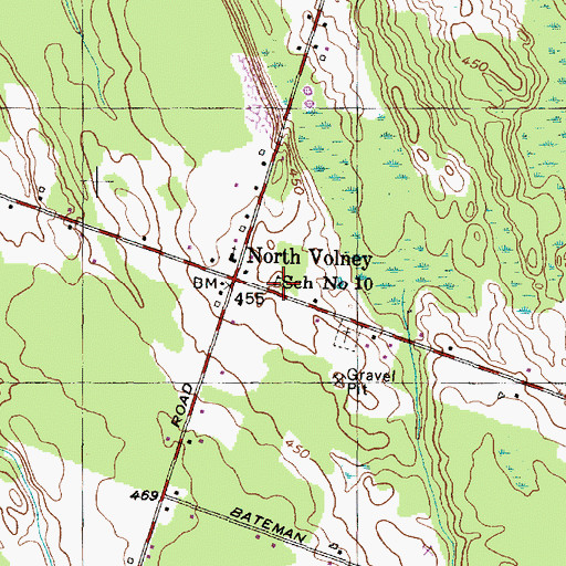 Topographic Map of School Number 10 (historical), NY