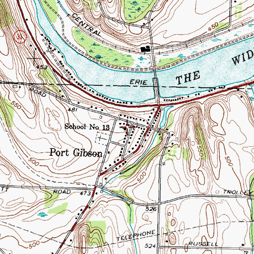 Topographic Map of School Number 13 (historical), NY