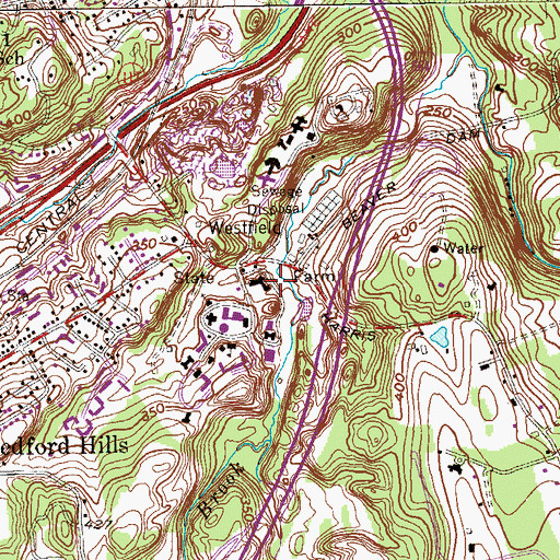 Topographic Map of Westfield State Farm, NY