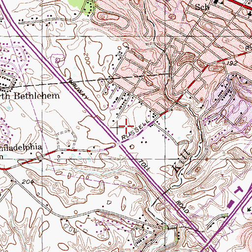 Topographic Map of New York Army National Guard Heliport, NY