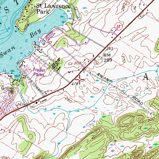 Topographic Map of NCH Heliport, NY