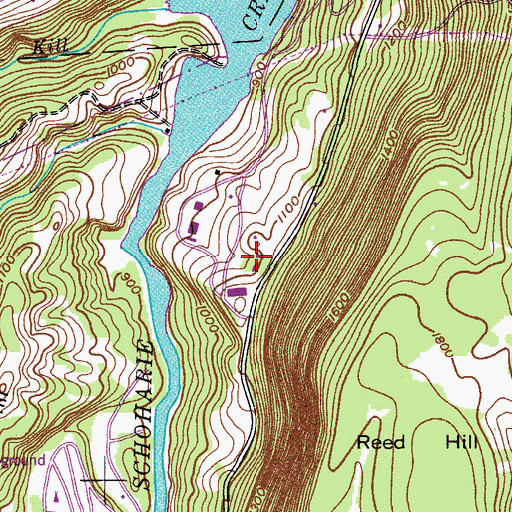 Topographic Map of B/G Heliport, NY