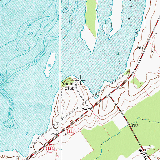 Topographic Map of Saint Lawrence Yacht Club, NY