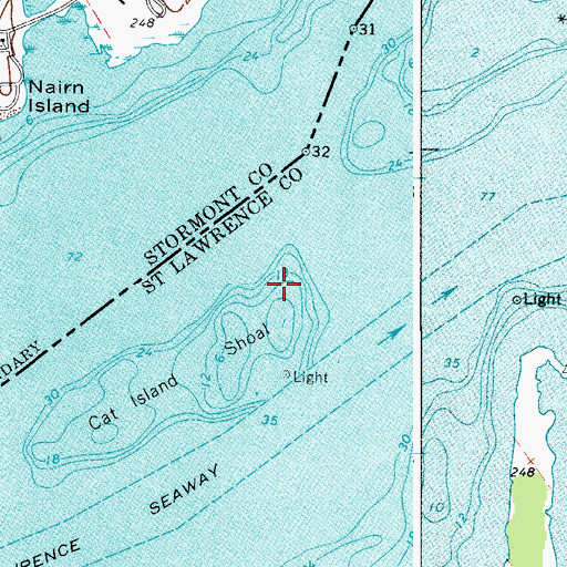 Topographic Map of Leading Light, NY