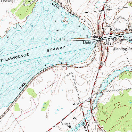Topographic Map of Dike Number Three, NY