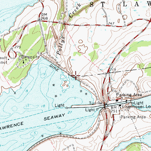 Topographic Map of Dike Number Four, NY