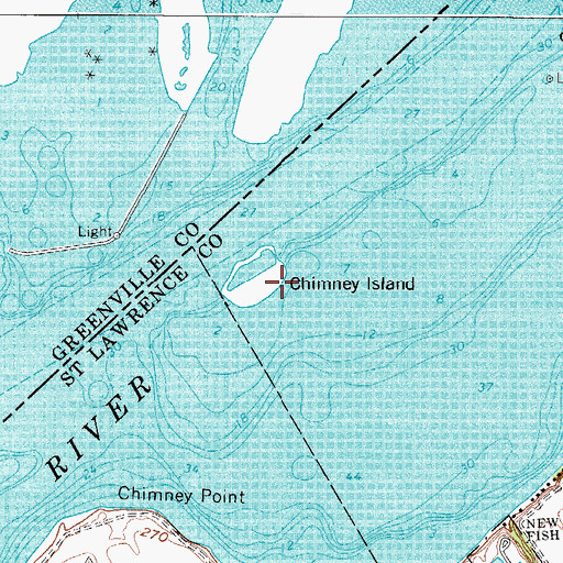 Topographic Map of Leading Light, NY