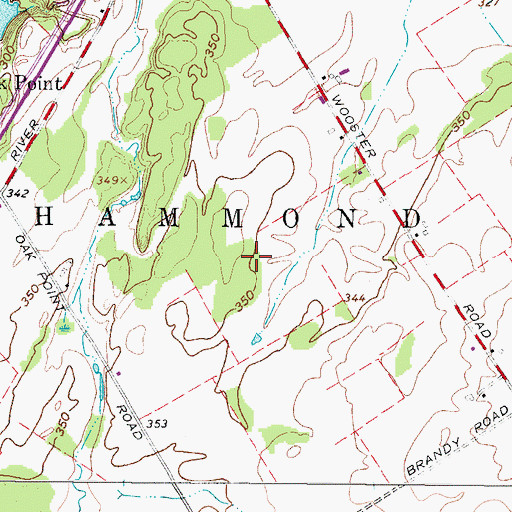 Topographic Map of Whaleback Shoal, NY