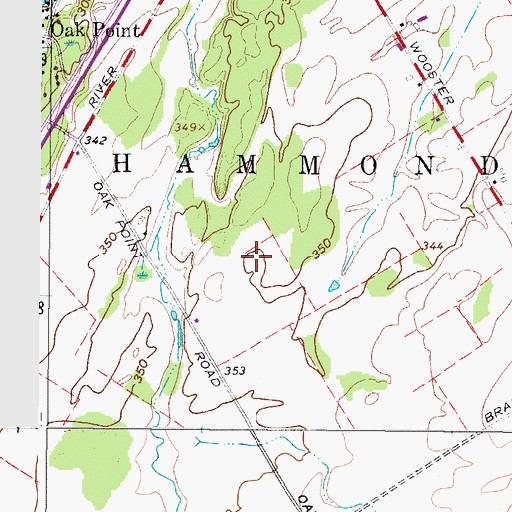 Topographic Map of Bay State Shoal, NY