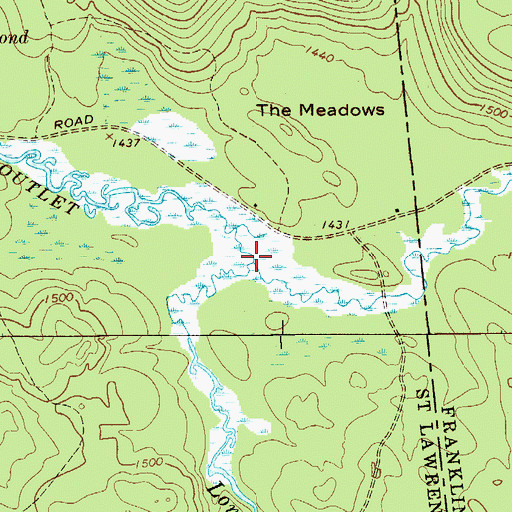Topographic Map of Alder Brook, NY