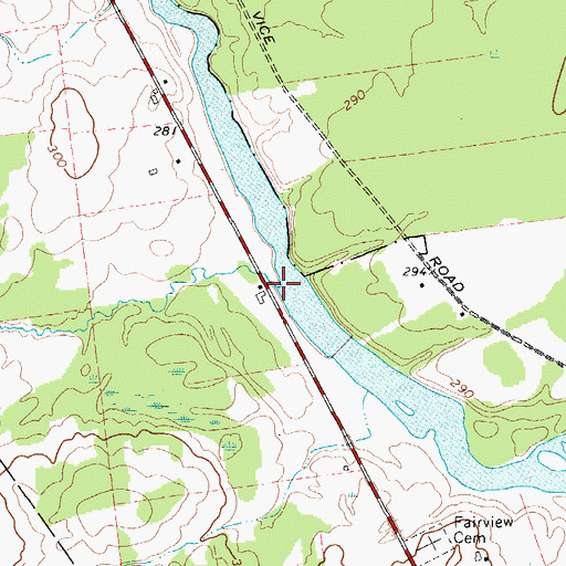 Topographic Map of Bell Brook, NY