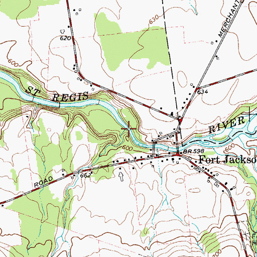 Topographic Map of Big Hollow Brook, NY