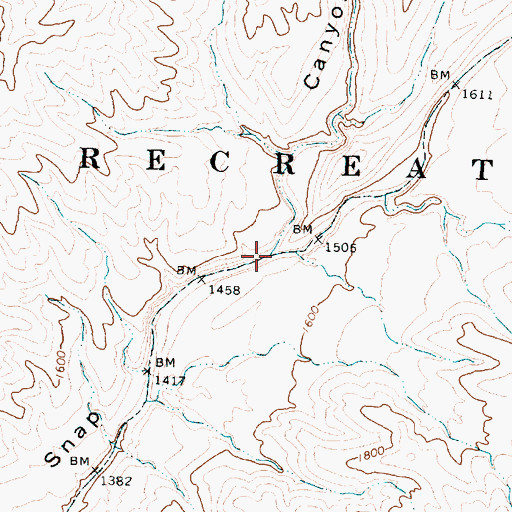 Topographic Map of Balanced Rock Canyon, AZ