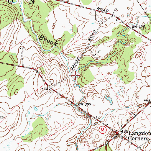 Topographic Map of Boyden Brook, NY