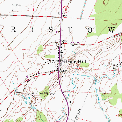 Topographic Map of Brier Hill, NY