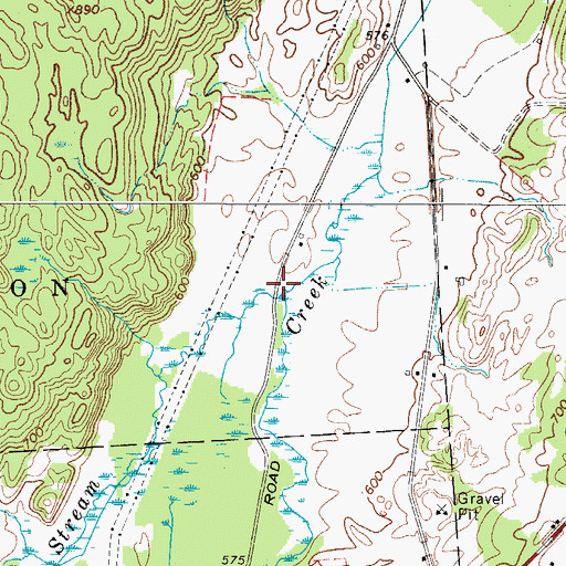 Topographic Map of Cedar Lake Stream, NY