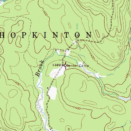 Topographic Map of Center Camp, NY