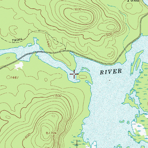 Topographic Map of Chaumont Pond, NY