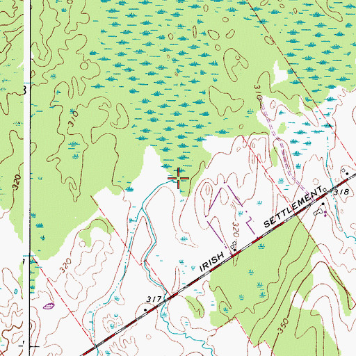 Topographic Map of Church Brook, NY