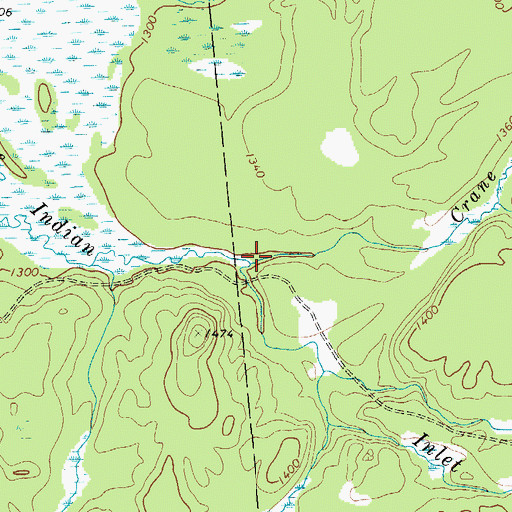 Topographic Map of Crane Valley Brook, NY