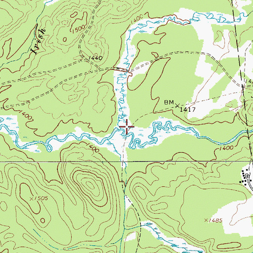 Topographic Map of Dead Creek, NY