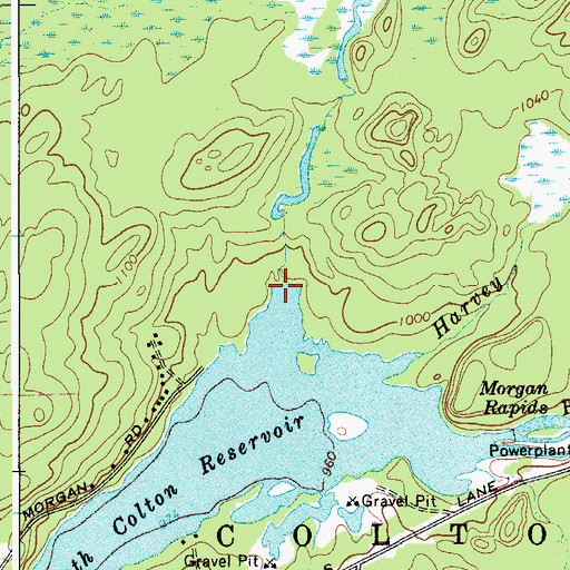 Topographic Map of Dead Creek, NY