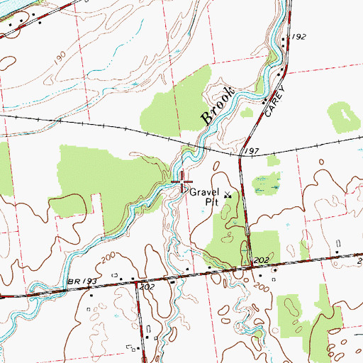 Topographic Map of Earls Creek, NY