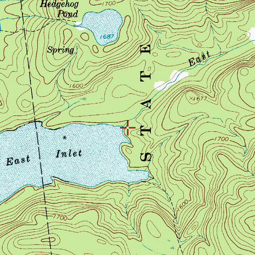 Topographic Map of East Creek, NY