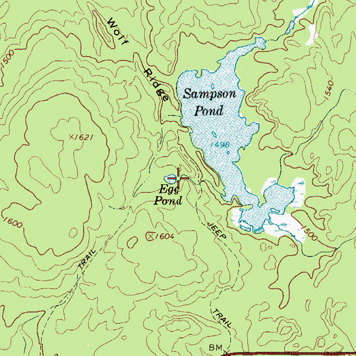 Topographic Map of Egg Pond, NY