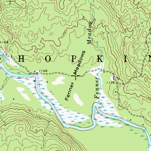 Topographic Map of Fenner Meadows, NY