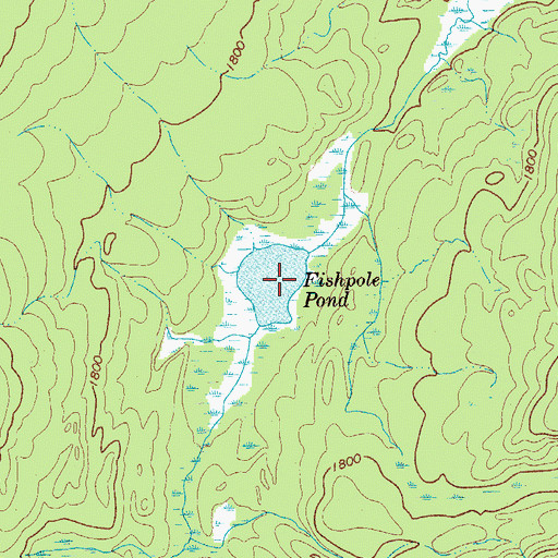 Topographic Map of Fishpole Pond, NY