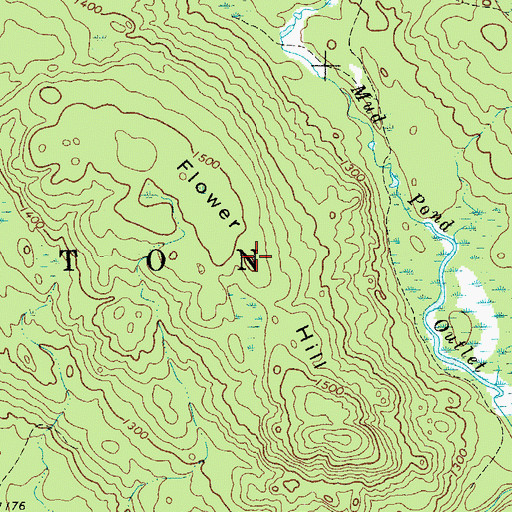 Topographic Map of Flower Hill, NY