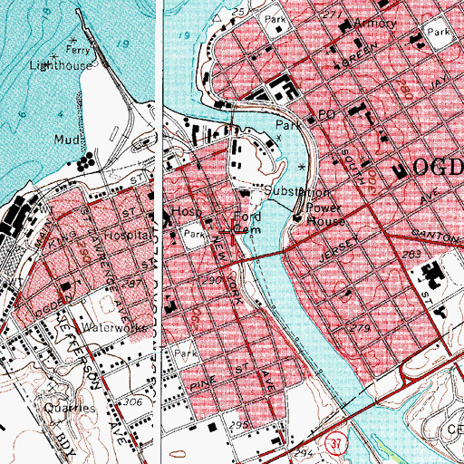 Topographic Map of Ford Cemetery, NY