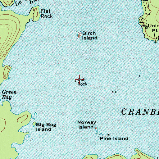 Topographic Map of Gull Rock, NY