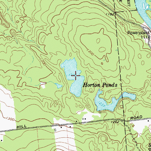 Topographic Map of Horton Ponds, NY