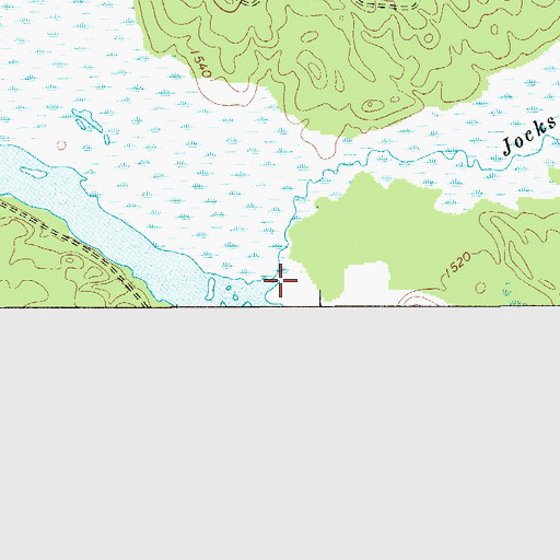 Topographic Map of Jocks Pond Outlet, NY