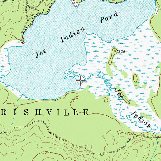 Topographic Map of Joe Indian Inlet, NY
