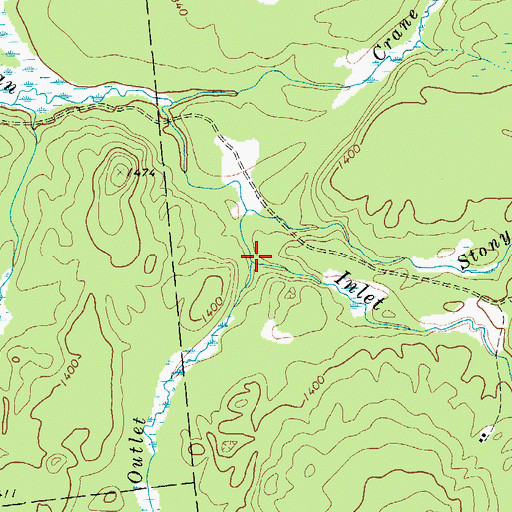 Topographic Map of Kildare Outlet, NY