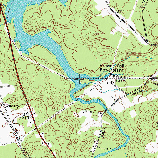 Topographic Map of Little River, NY