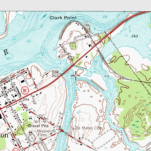 Topographic Map of Little Sucker Brook, NY