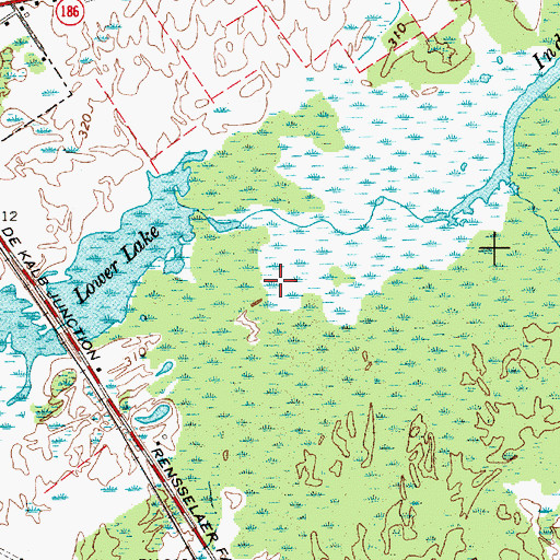 Topographic Map of Lower Lake, NY