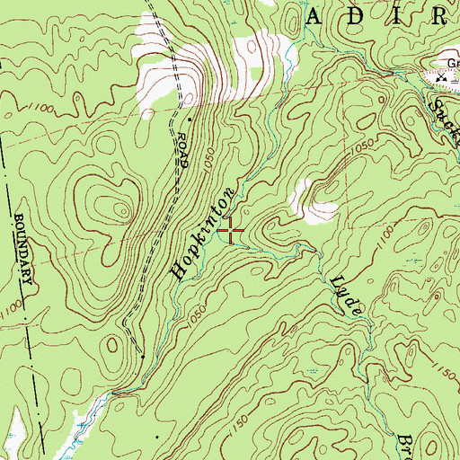 Topographic Map of Lyde Brook, NY