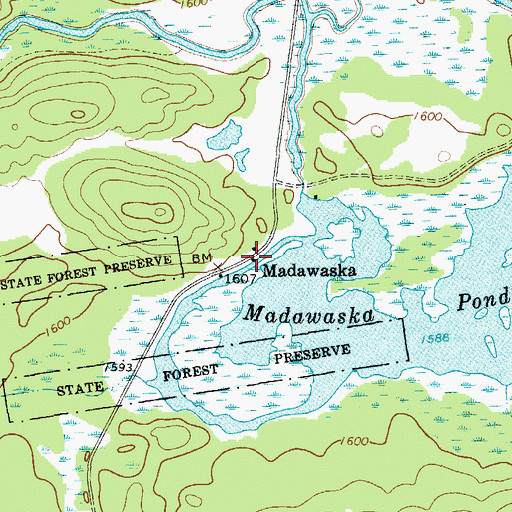 Topographic Map of Madawaska, NY