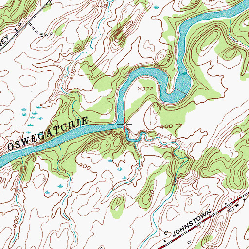 Topographic Map of Malterna Creek, NY
