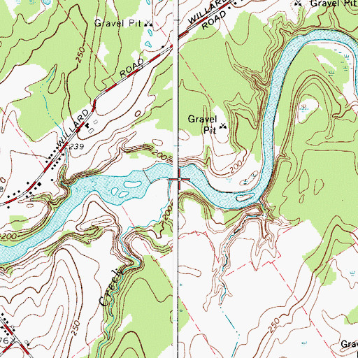 Topographic Map of McConnell Creek, NY
