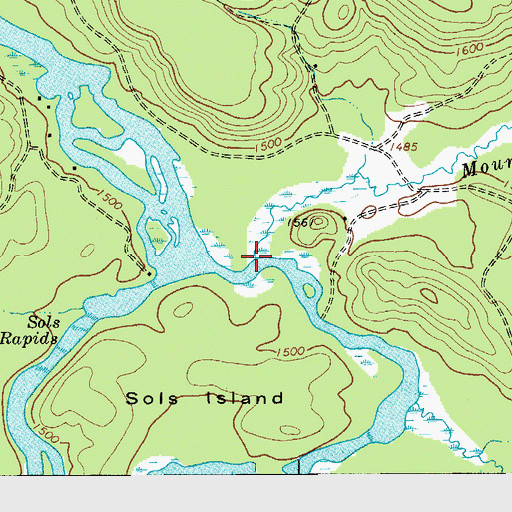 Topographic Map of Mountain Brook, NY