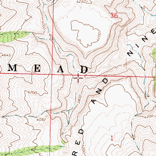 Topographic Map of Price Canyon, AZ